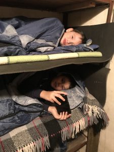 Picture of two children in bunk beds